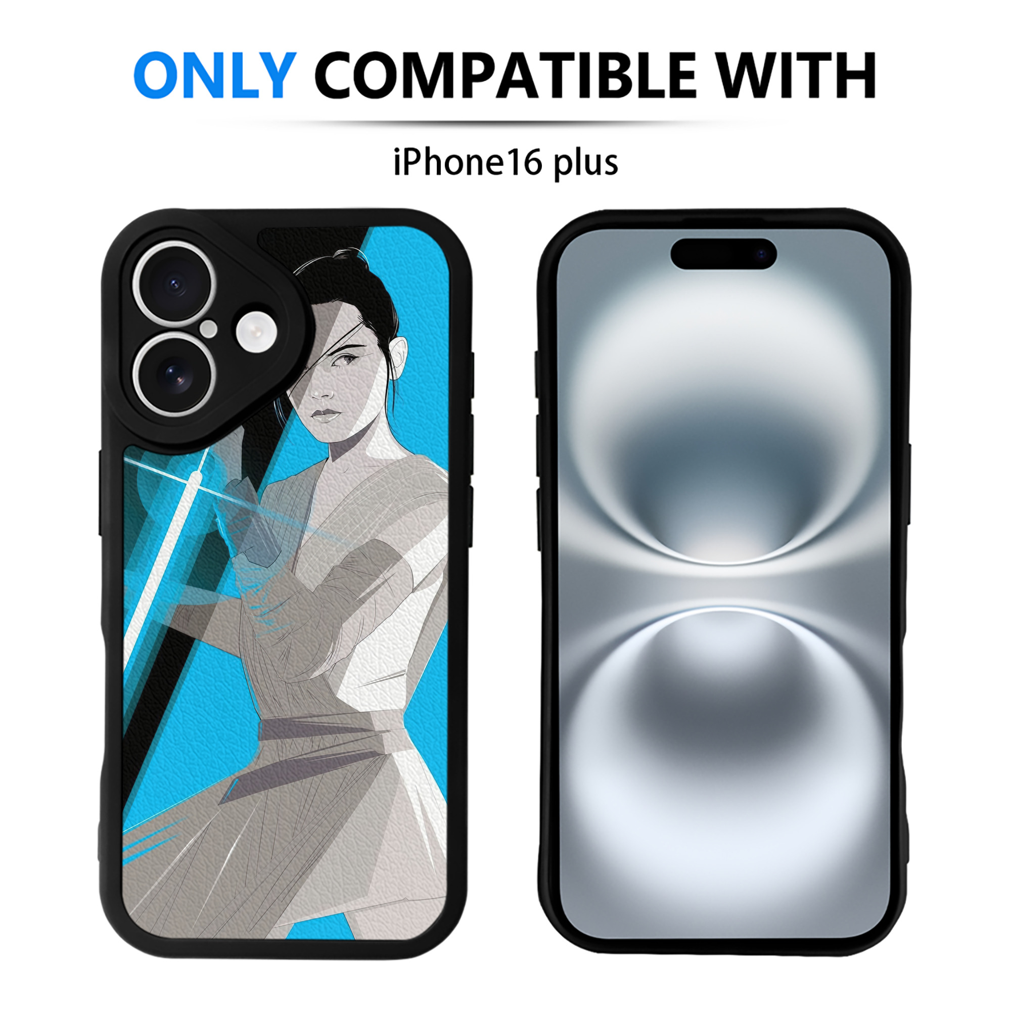 （画像用） スター・ウォーズ Star Wars 【iPhone 16シリーズ対応】シリコンスマホケース（レザー調） 材質：シリコン